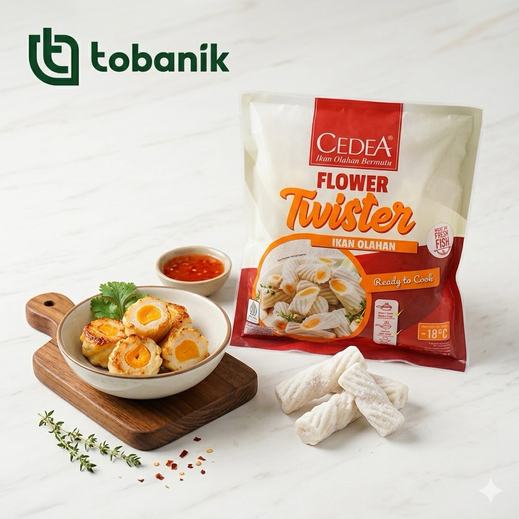 CEDEA Flower Twister 500g - Olahan Ikan Seafood Beku / Premium Frozen Food Halal
