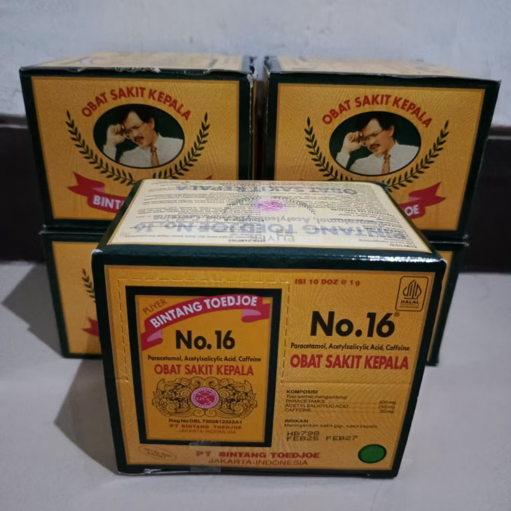 ( 1 pack) puyer bintang 7 / bintang toedjoe puyer 16 kemasan box