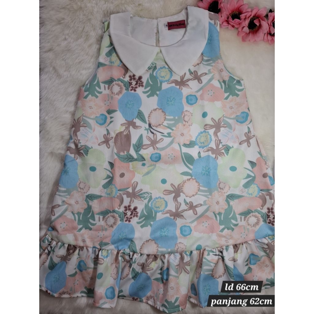 New Arrival, import bangkok. Dress cantik anak perempuan, motif bunga