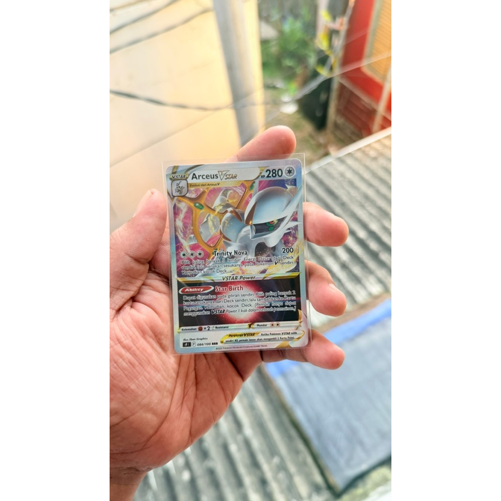 Arceus Vstar 084/100 RRR pokemon card indonesia