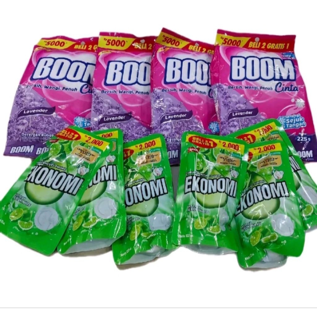 sepaketCuciBaju4boom5000+6ekonomi cuci piring