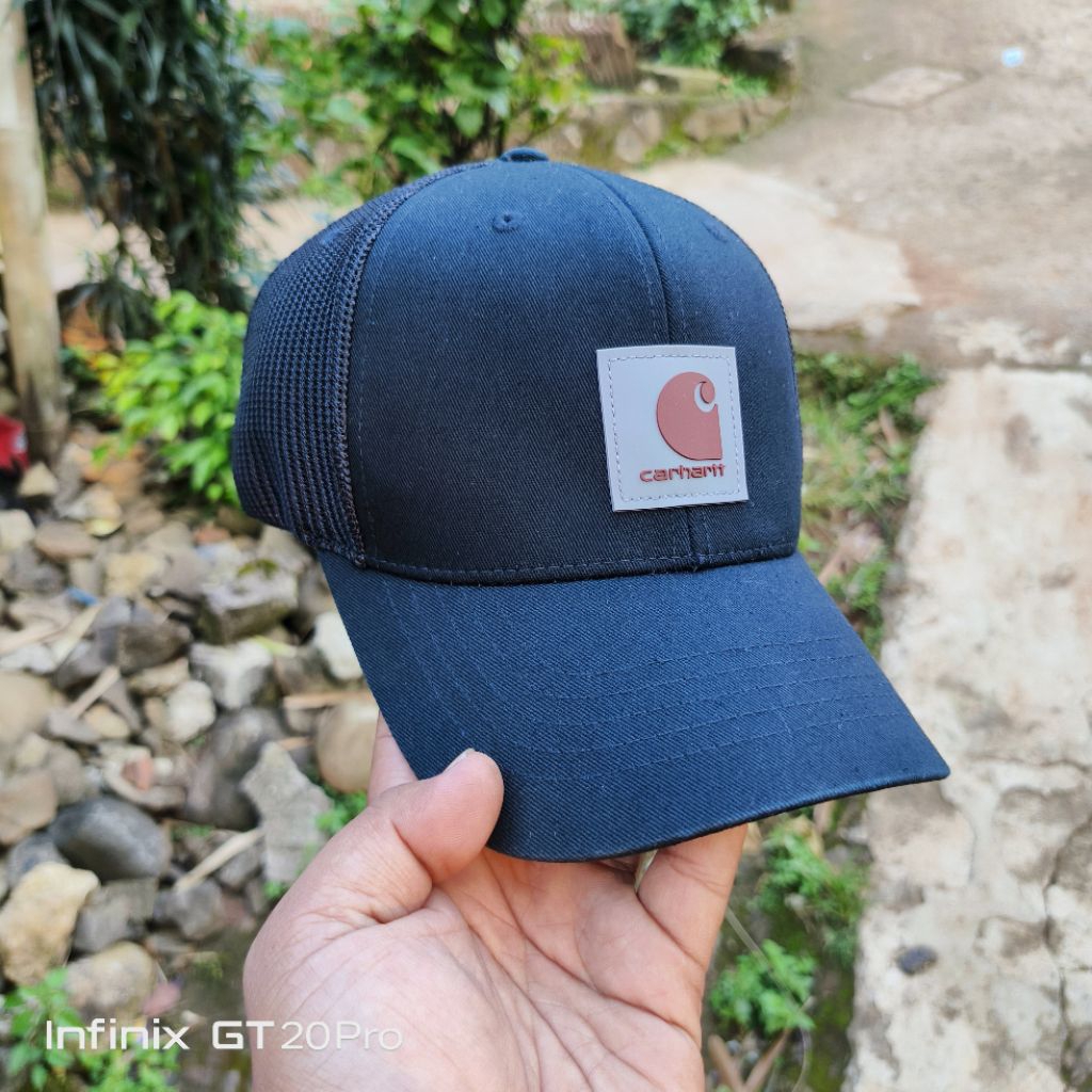 TOPI MESH BACK CARHARTT RUGGED FLEXFIT 110 TWIL PATCH ORIGINAL