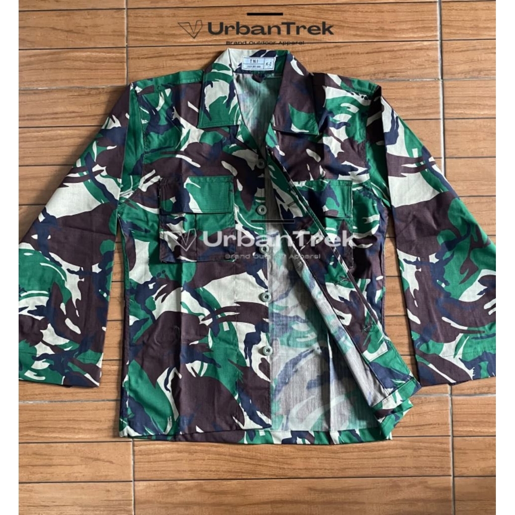 BAJU PDL TNI LORENG BAHAN SRITEX WOOL ANTI AIR
