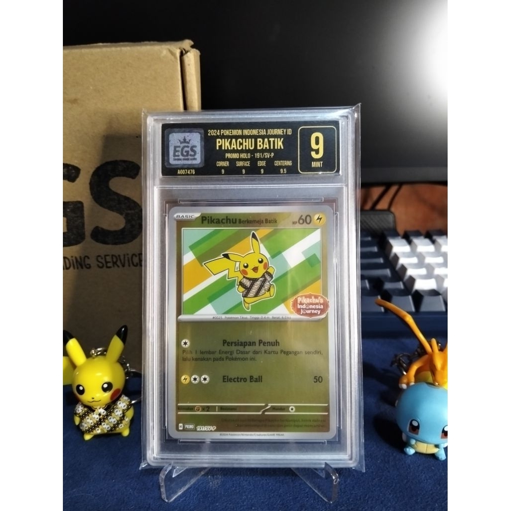 Pikachu Batik Promo Holo 191/SV-P 2024 Pokemon Indonesia Journey ID - EGS 9 Mint