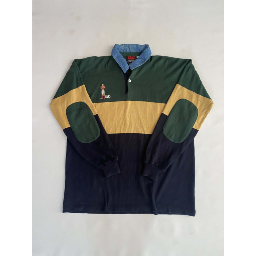 KAOS TSHIRT VTG LONG SLEEVE POLO RUGBY CANTERBURY