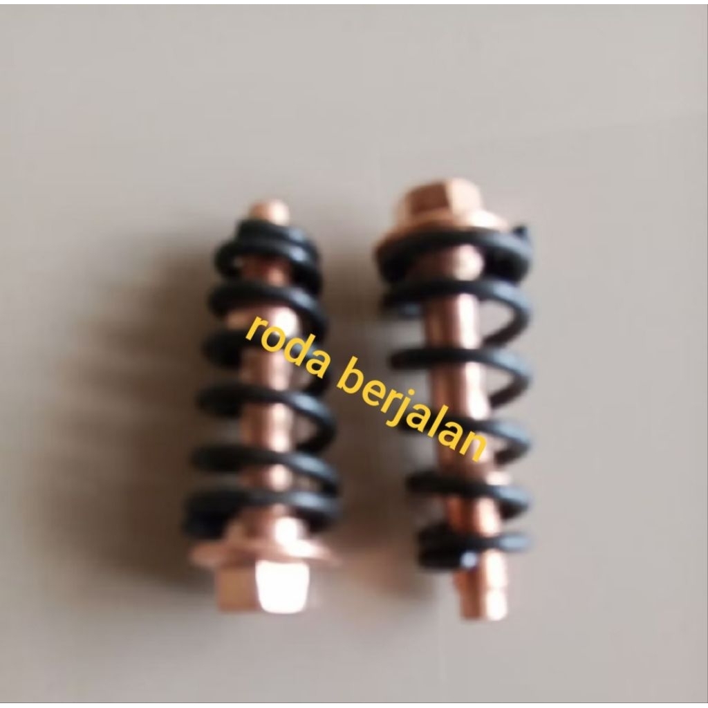 baut knalpot + per untuk mobil t120ss/futura/carry