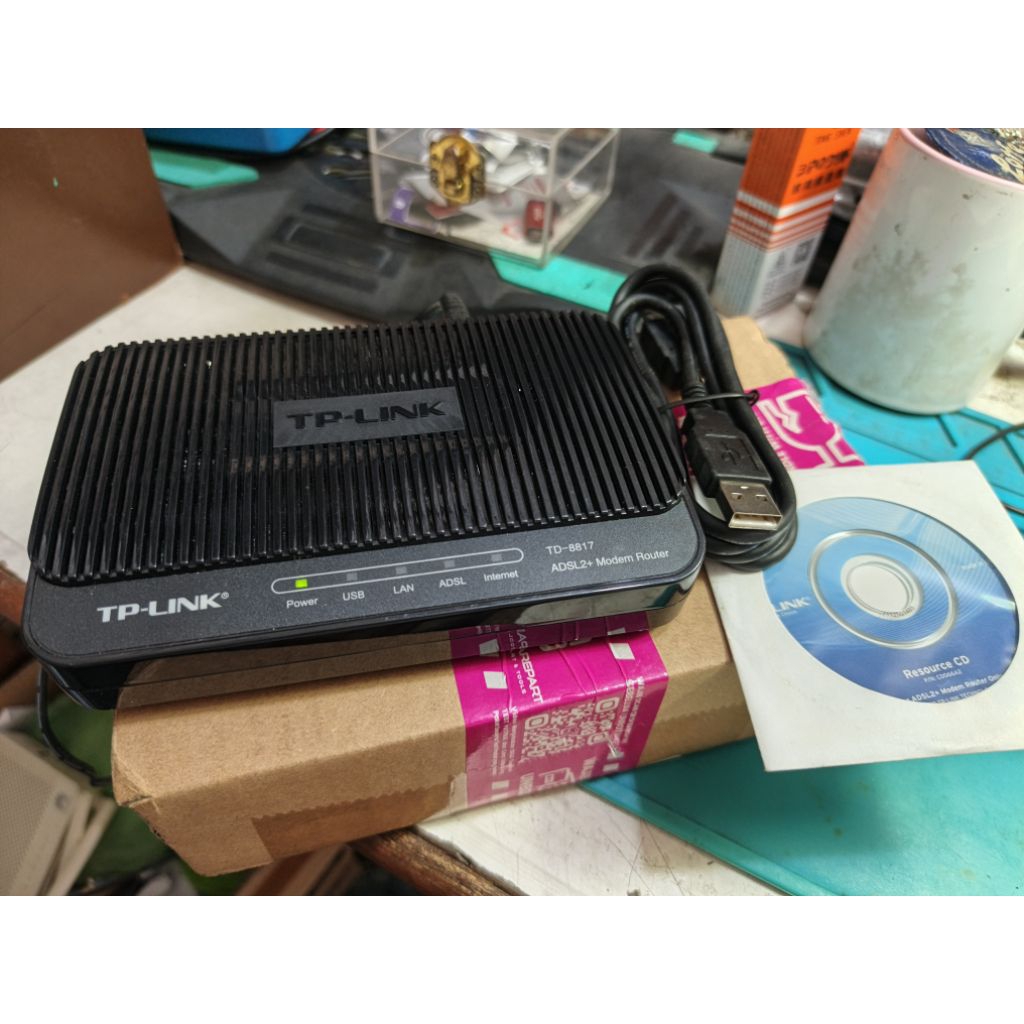 TP-LINK TD-8817 HITAM - SECOND/BEKAS