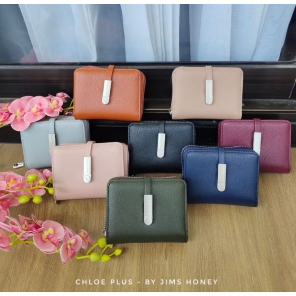 Dompet Wanita Lipat Jims Honey Clowy Plus - Desain Minimalis, Bahan Kulit Sintetis, Kapasitas Kartu 