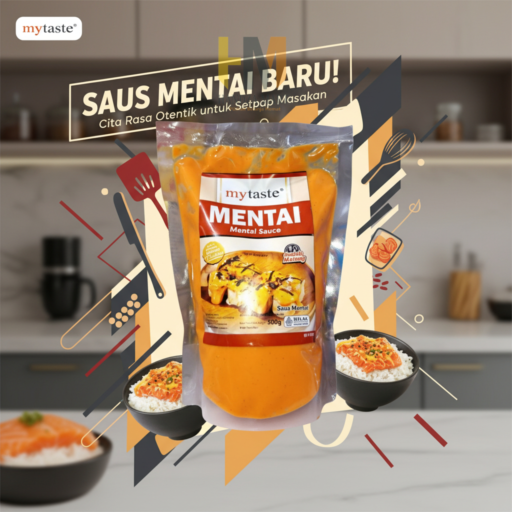 MyTaste Saus Mentai 500g Saus Krim Gurih Pedas Khas Jepang