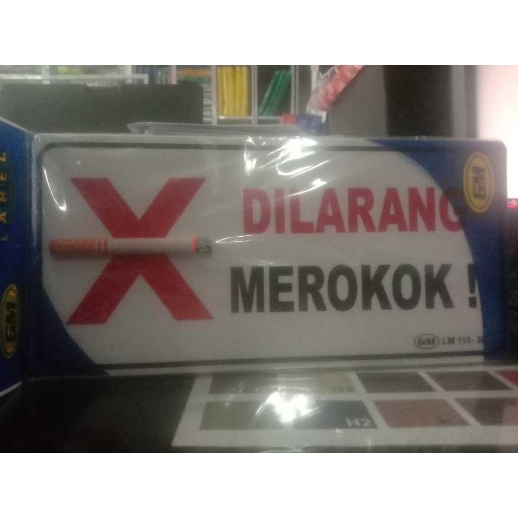 GM Label Dilarang Merokok LM 111 -3D