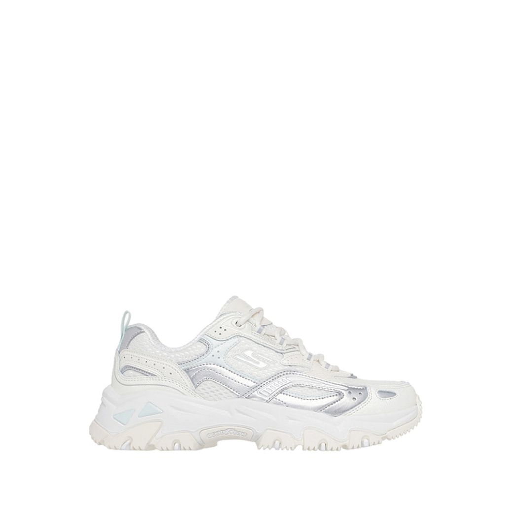 Sepatu Latihan Wanita Skechers D'Lites Hiker - Perak original