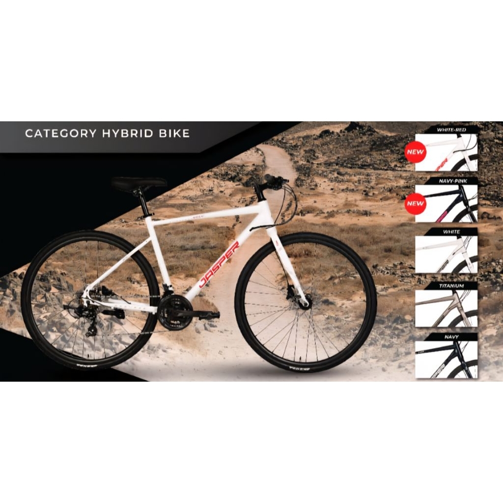 Sepeda Hybrid Urban Element Jasper 8+ 24sp 21sp