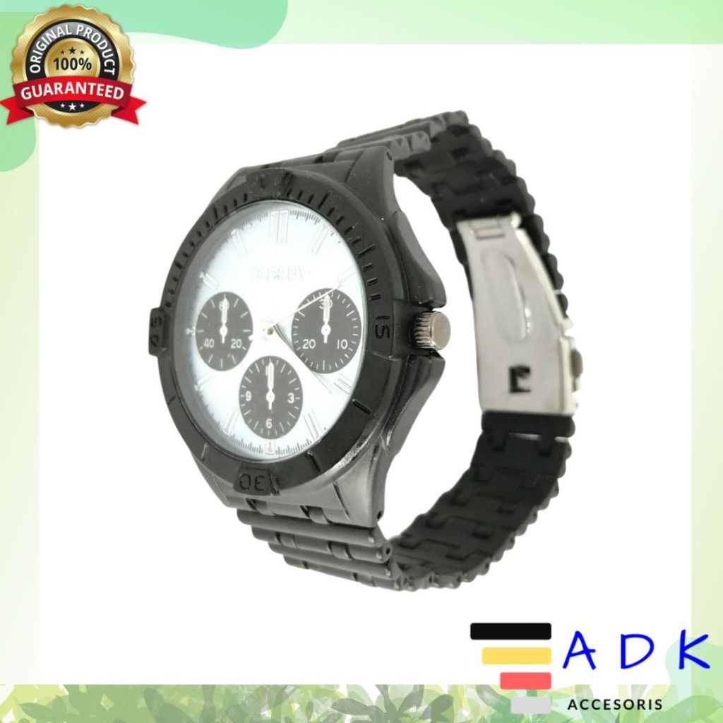 JAM TANGAN PRIA CASUAL ELEGAN - BIRU HITAM