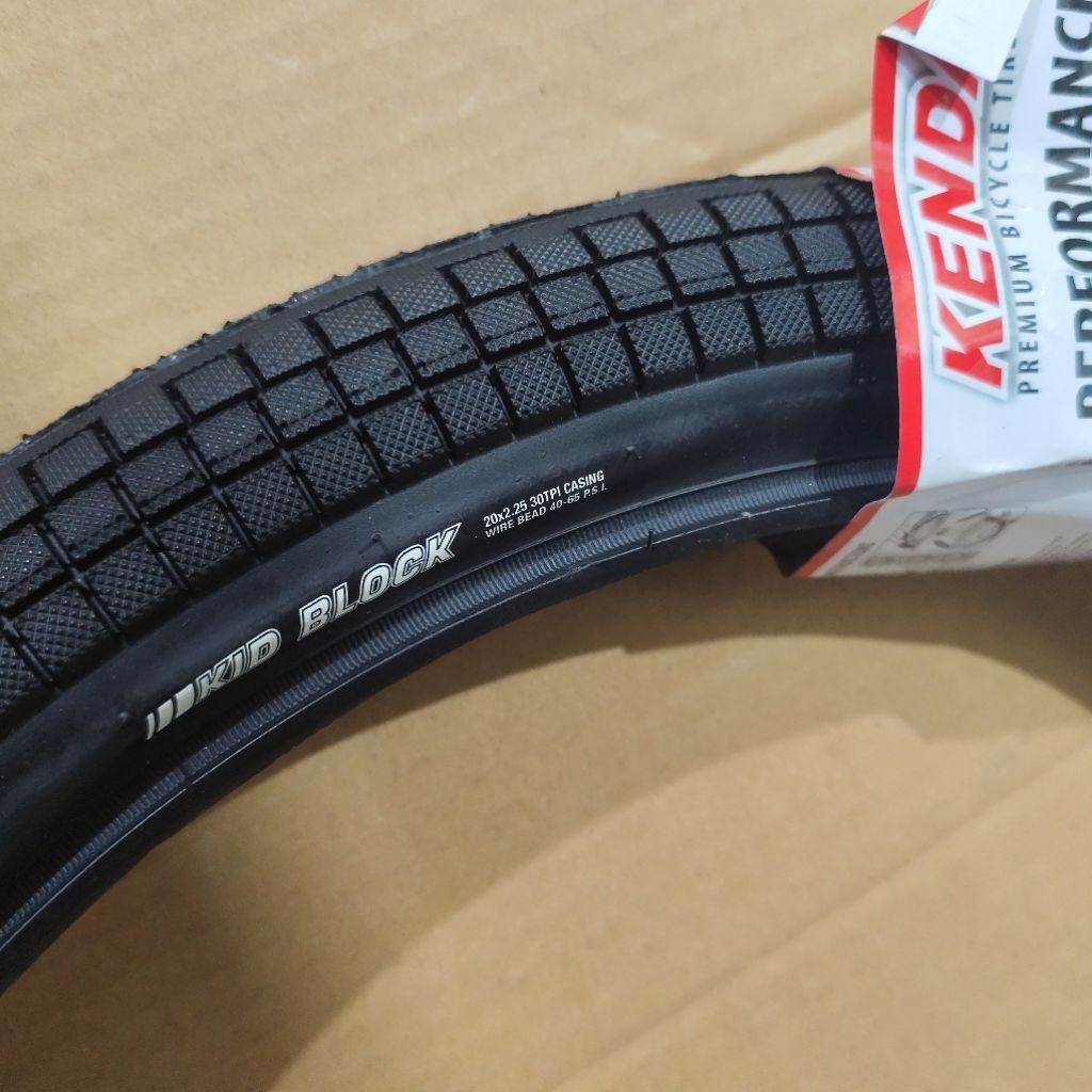 Ban luar sepeda bmx 20 x 2.25 kid block kenda