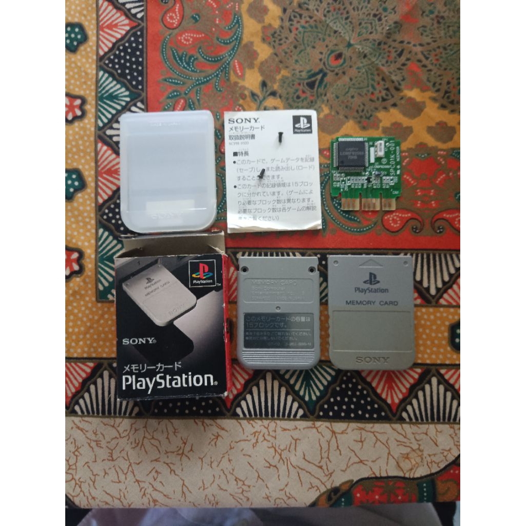 Memory Card PS1 PS ONE Lengkap Dengan Manual book dan BOX