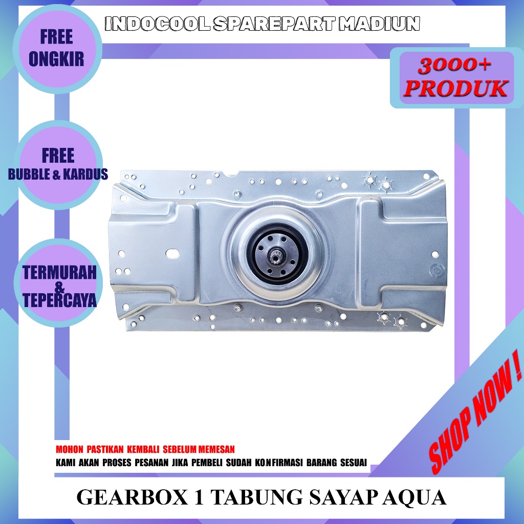 G1TSAQ GEARBOX SAYAP FULL / GIRBOX MESIN CUCI / GEARBOX 1TABUNG SAYAP AQUA