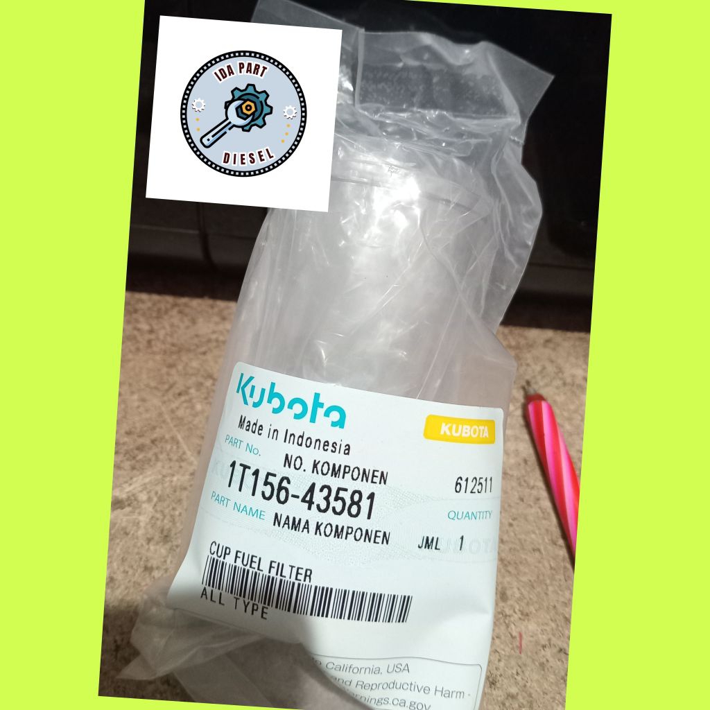 Gelasan diesel kubota rd85/rumah filter solar rd85 original