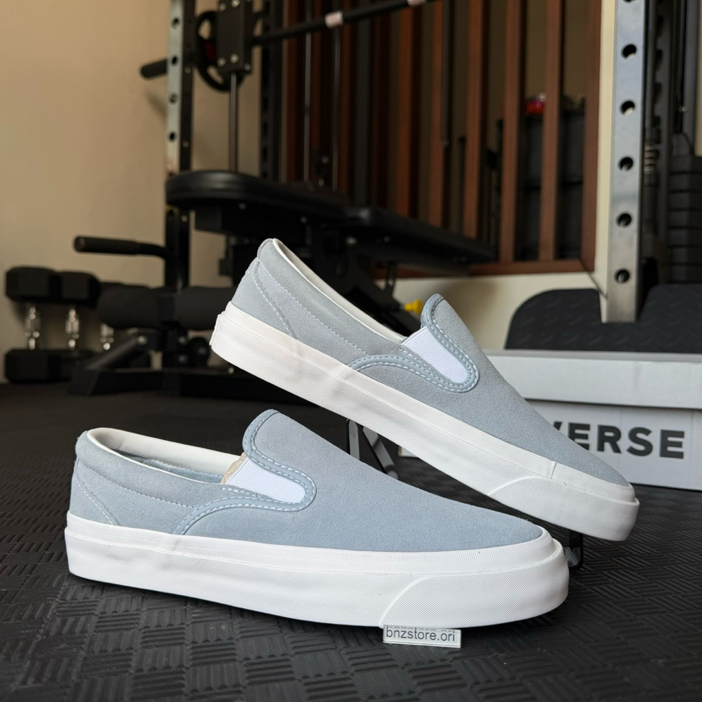 Sepatu Sneakers Pria Converse One Star CC Slip Wet Stone/White