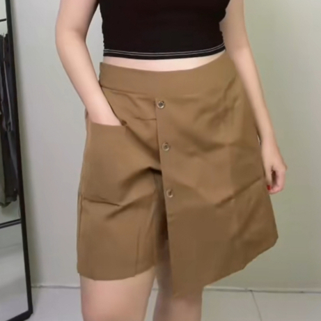 KOREA MINI SKIRT JUMBO - Rok Celana Pendek Wanita Terbaru - Mini Skirt Style Korea Jumbo Santai