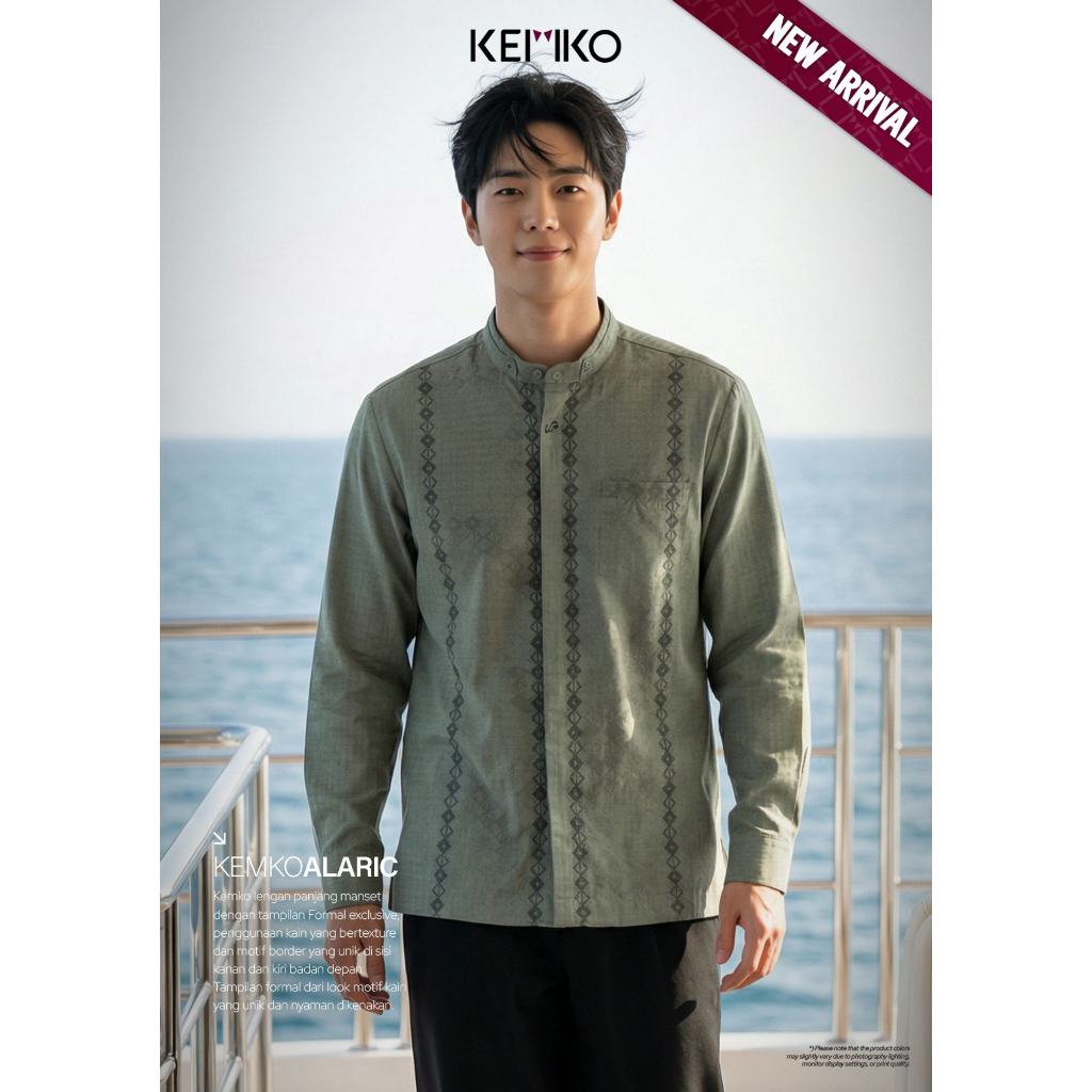 Kemko Alaric |Kemko Lengan Panjang | Kemeja Lengan Panjang | Koko Lengan Panjang | Koko Rabbani [Ori
