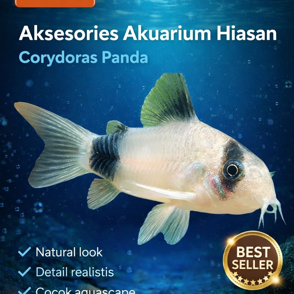 Corydoras panda aksesories akuarium