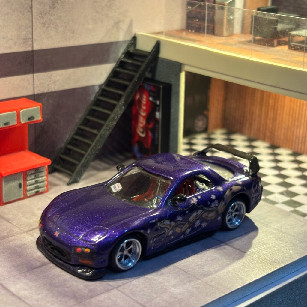 Hotwheels Mazda RX7 Custom Ban Karet Diecast