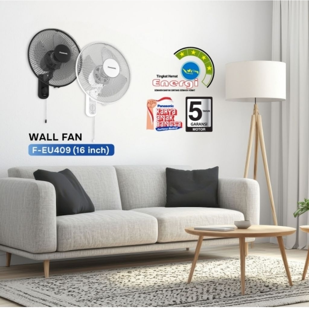 Panasonic EU409 Wall Fan Kipas Angin Dinding 16inch