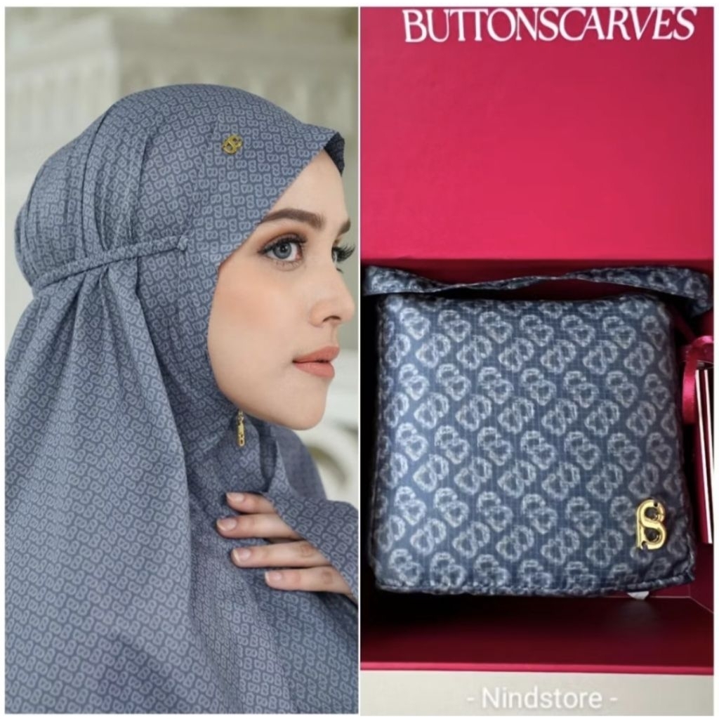 New full set box, Prayer Robe Tapis De Fleur Denim Buttonscarves