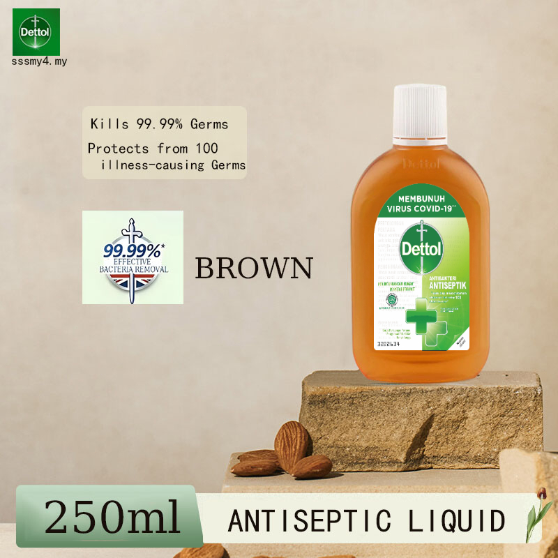Dettol Antiseptik Cair 245ml - Membunuh 99,99% Kuman, Aman untuk Bayi, Desinfektan Serbaguna