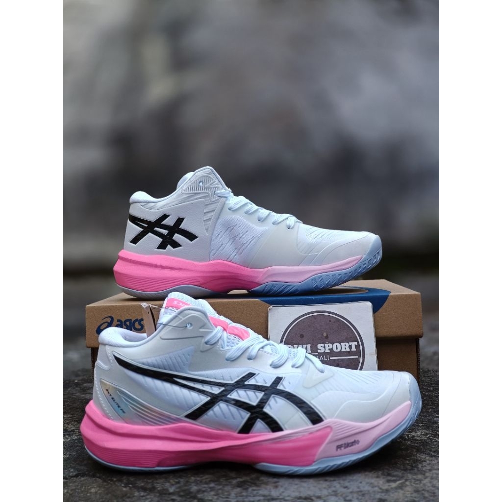Sepatu Voli Sky Elite 3 Mid Pink Super Premium
