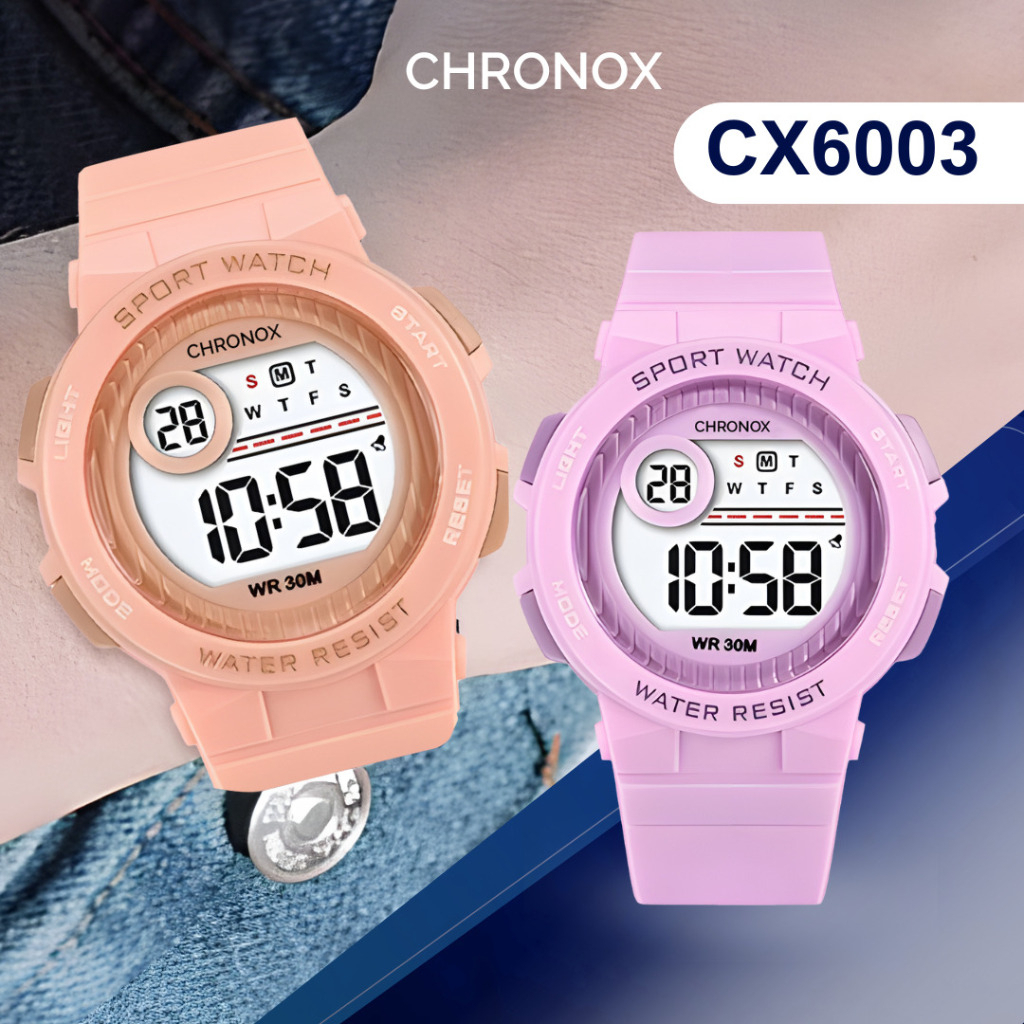 CX6003 - Jam Tangan Digital Unisex Pria Wanita CHRONOX