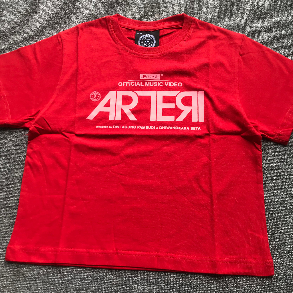 Kaos Band FEAST - ARTERI MV Baby Tee Official Merchandise