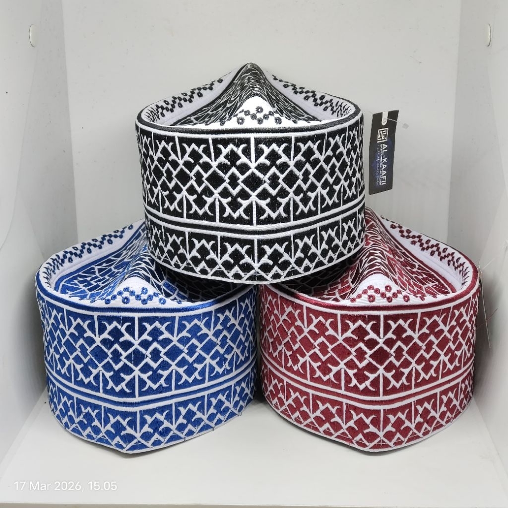 Peci Oman Kafaa Alkaafii Motif terbaru premium peci temboro