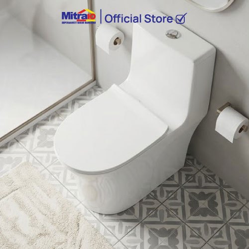 Kloset Toilet WC Duduk Ceramax FSA0144 Odesa Closet One Piece Putih - Garansi 25 th [INCLUDE PACKING