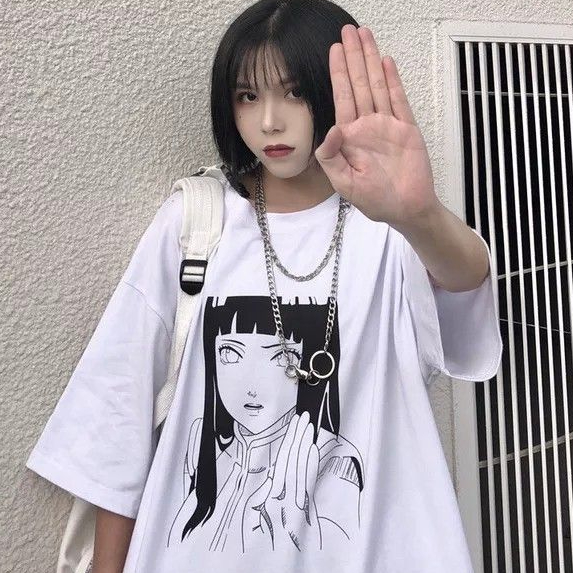 Kaos Oversized Hinata Hyuga Naruto