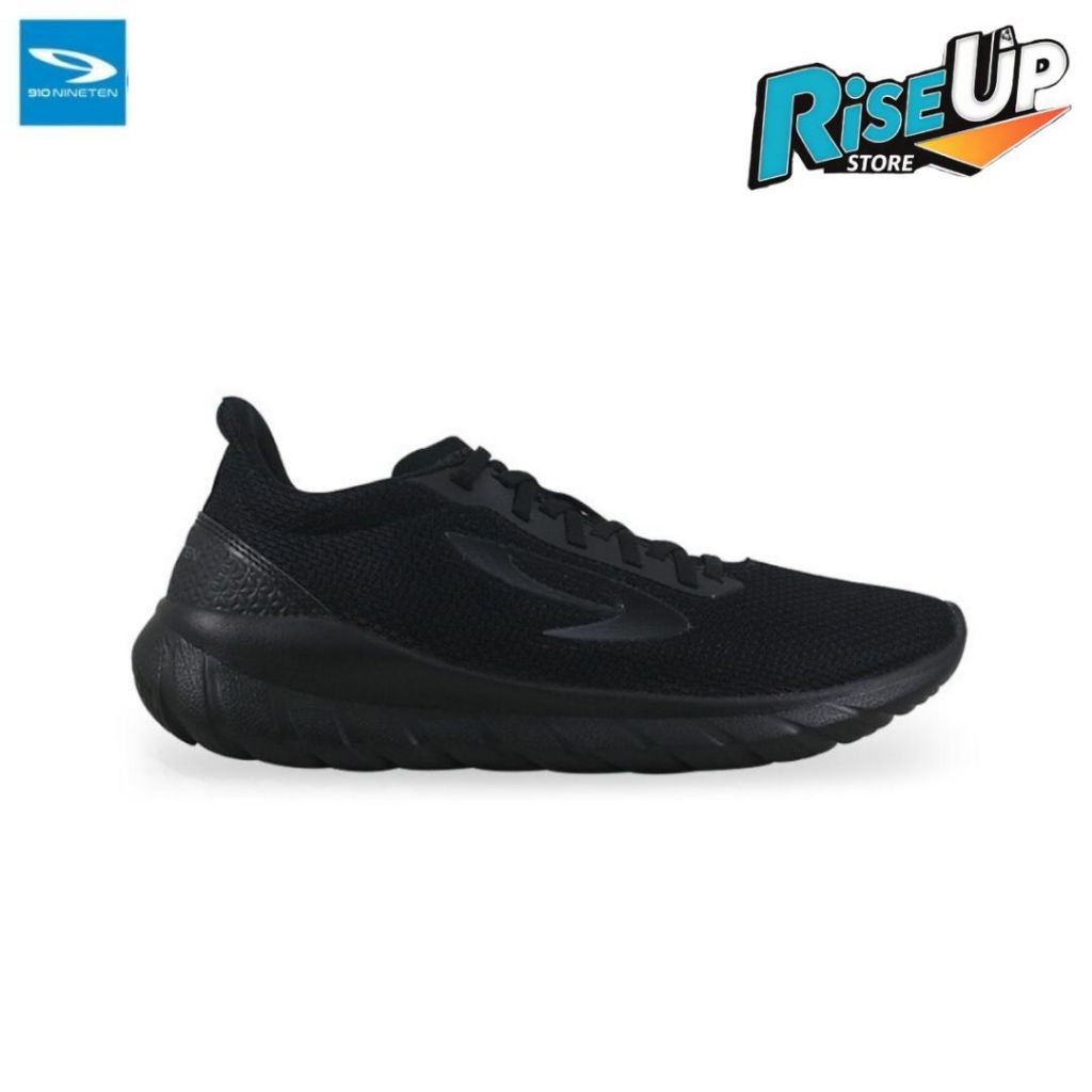 910 Nineten Yasha Sepatu Lari Hitam