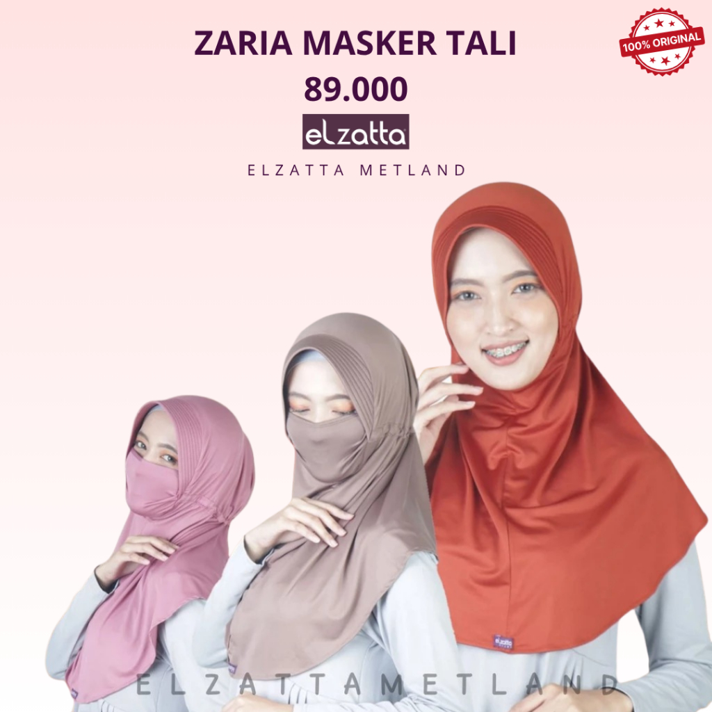 ELZATTA - SAHARA MASKER TALI - HIJAB INSTAN ELZATTA
