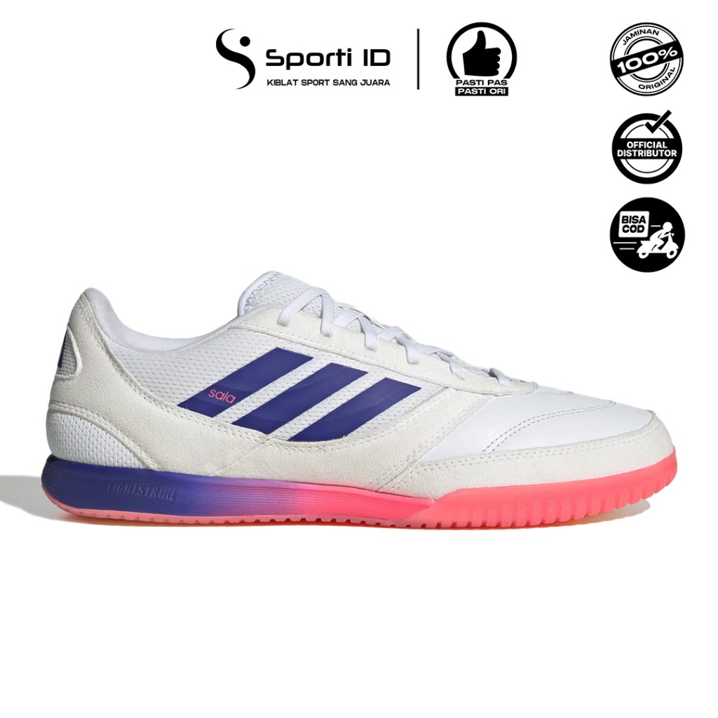 Sepatu Futsal Adidas Top Sala Competition II IN - White Purple Turbo JP6980 Original