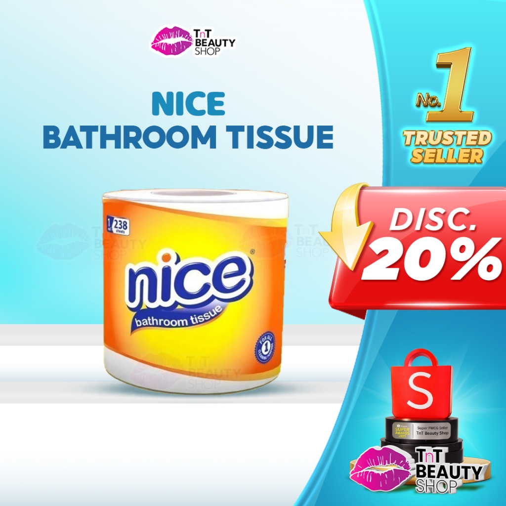 Nice Facial Travel Pack 40's | Nice Tissue Nice Roll 238 Sheets Toilet Tisue Bathroom Tisu gulung 2P