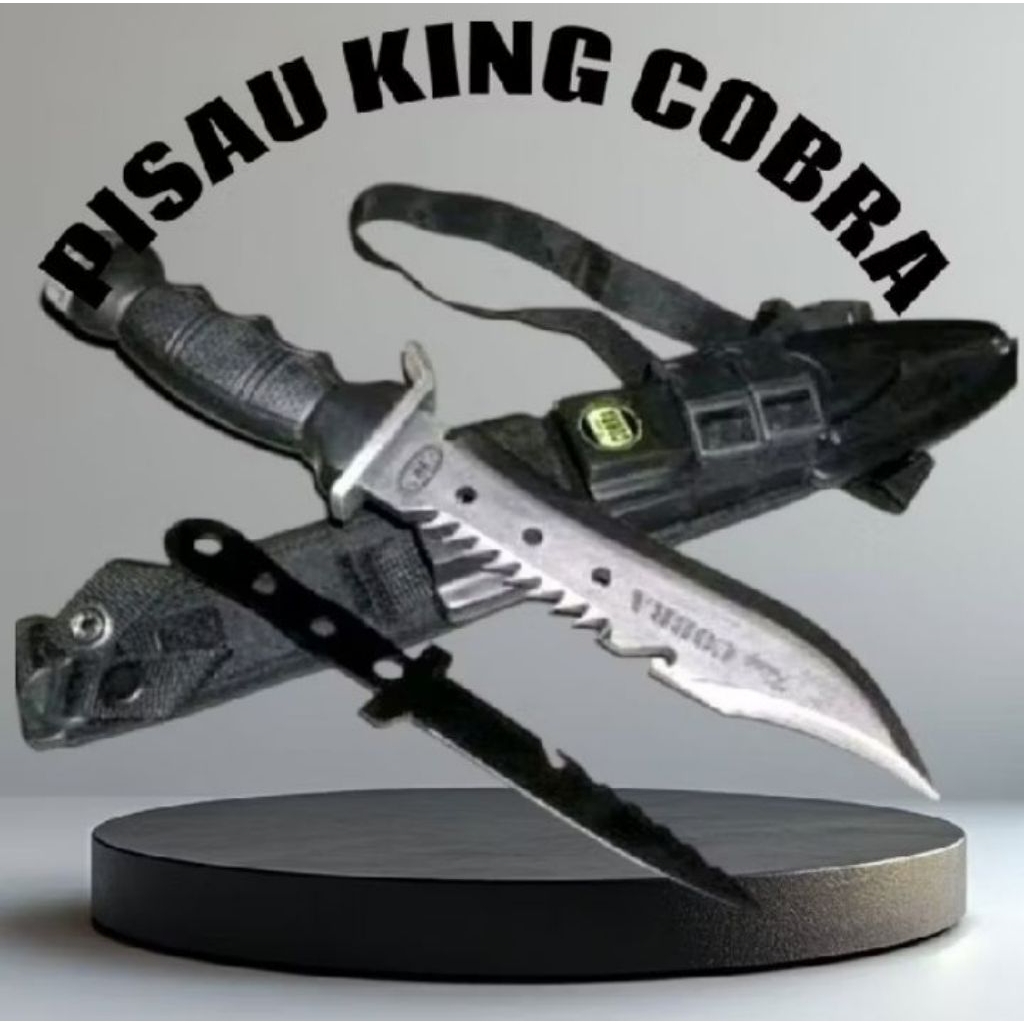 Pisau Rambo original/.Promo pisau berburu comando king kobra
