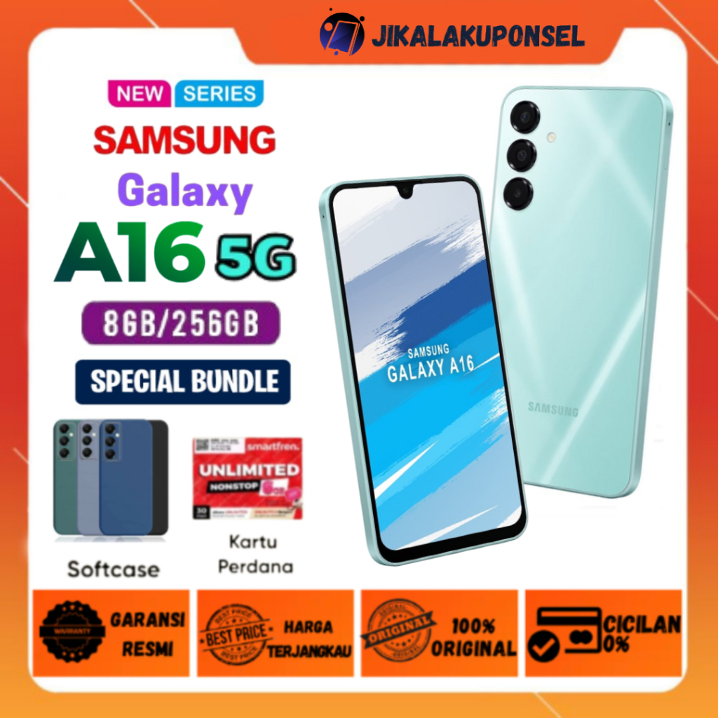 HP Samsung Galaxy A16 5G 8GB // 256GB - Extra Bonus dan Garansi Resmi