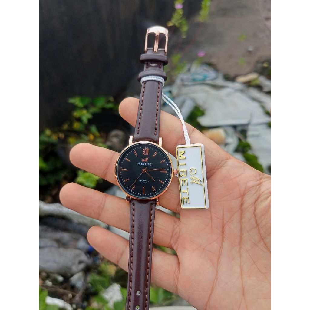 Jam tangan mirete wanita kulit waterproof