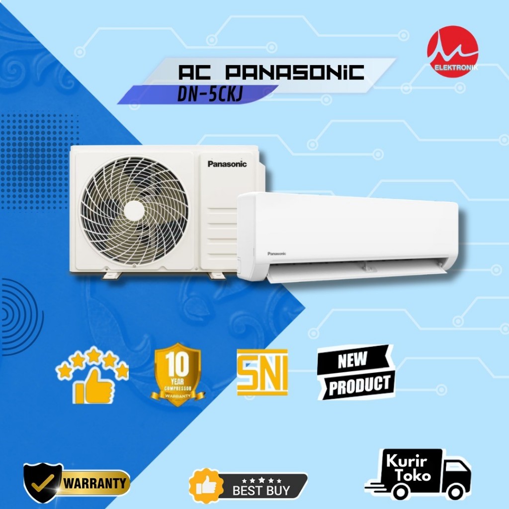 AC PANASONIC 1/2 PK ZN 05 WKP NON INVERTER R32 / CS-DN5CKJ-S