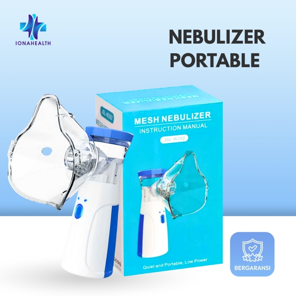 Nebulizer Portable Anak Dewasa Alat Terapi Uap Pernapasan Asma & Inhalasi / Nebulizer Portable / Ala