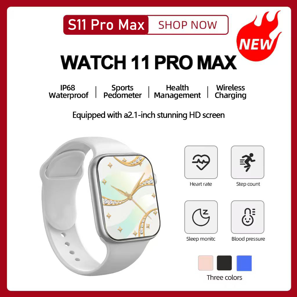 SmartWatch i9 PRO MAX S Original Smartwatch 2.3 "HD Full Touch Screen Wireless Charge Bluetooth Call