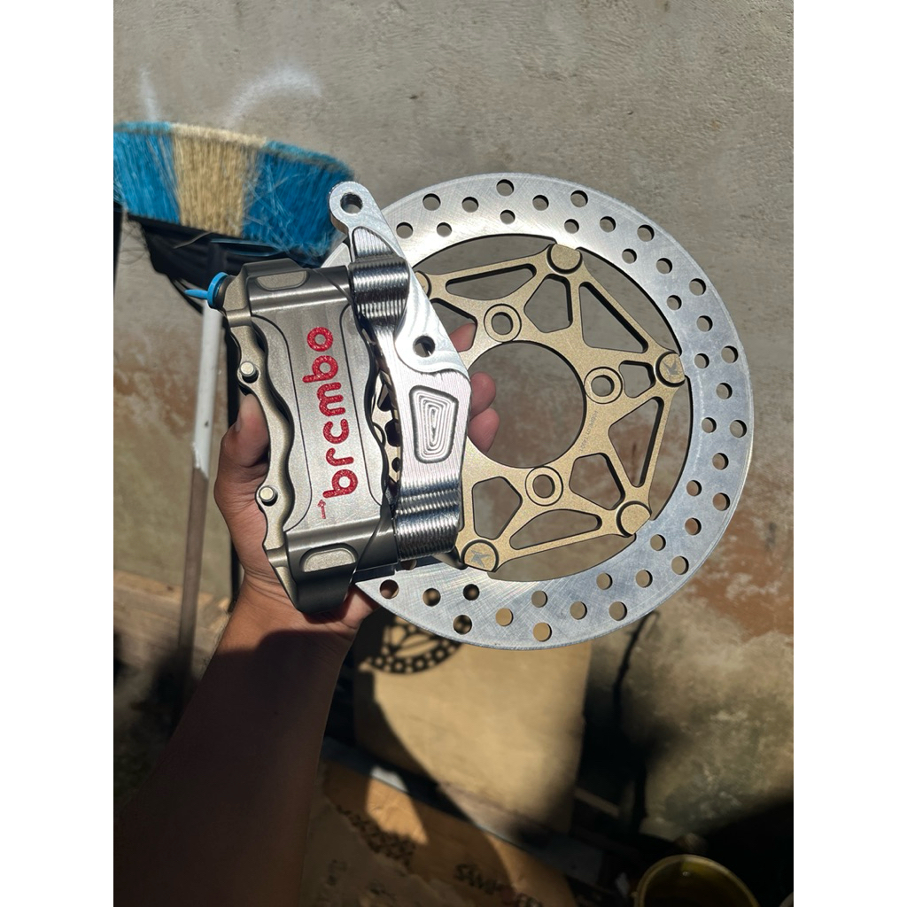 Kaliper brembo set disc tk cnc billet nouvo jupiter fizr vixion