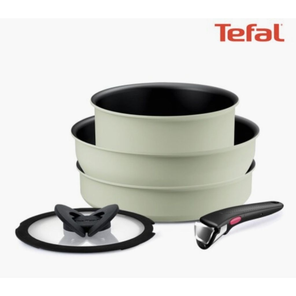 Panci Tefal Ingenio So Delicious Set 3in1 Fry pan 24 cm Wok pan 26 cm Saucepan 18 cm Titanium Non St