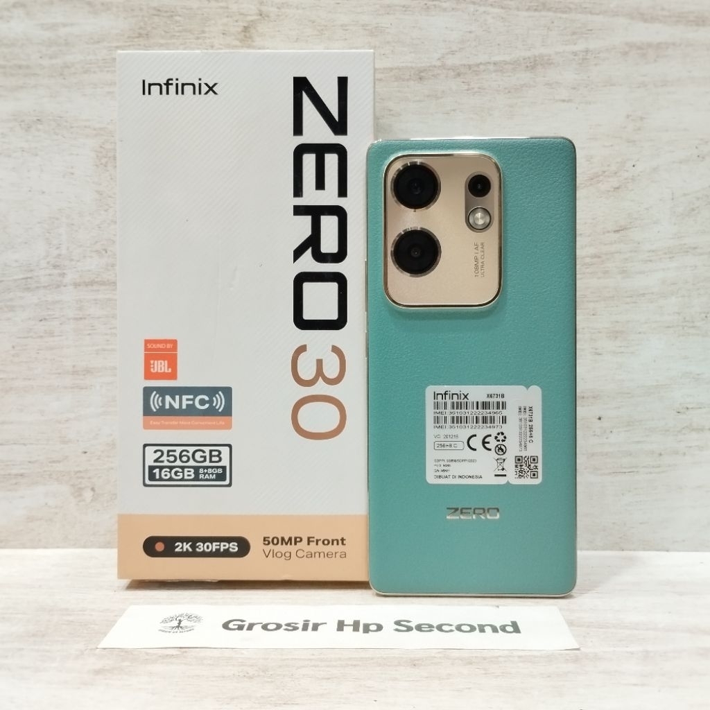 INFINIX ZERO 30 4G 8/256GB HP SECOND FULLSET