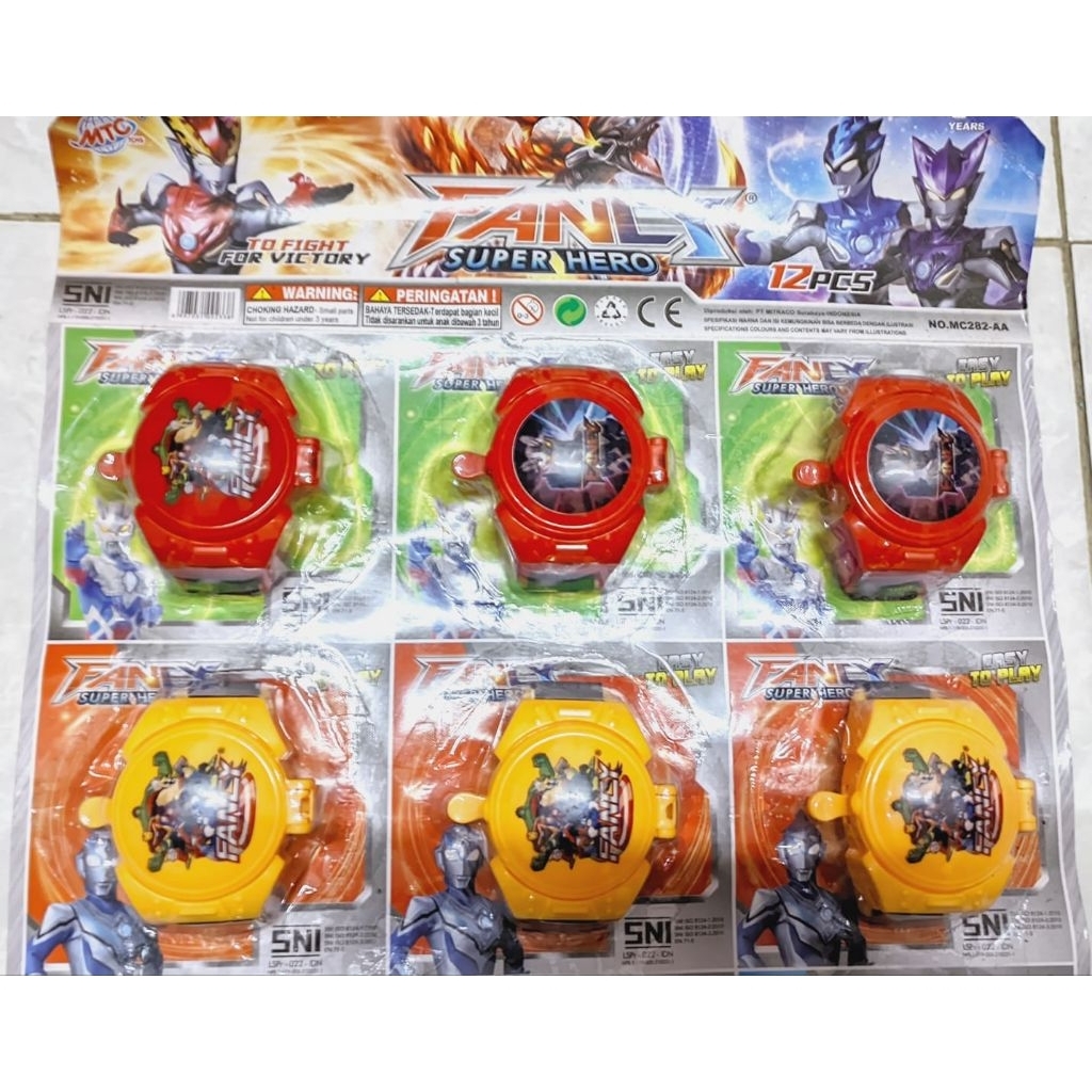 1 lembar Mainan Jam tangan tembak super keren dari MTC toys