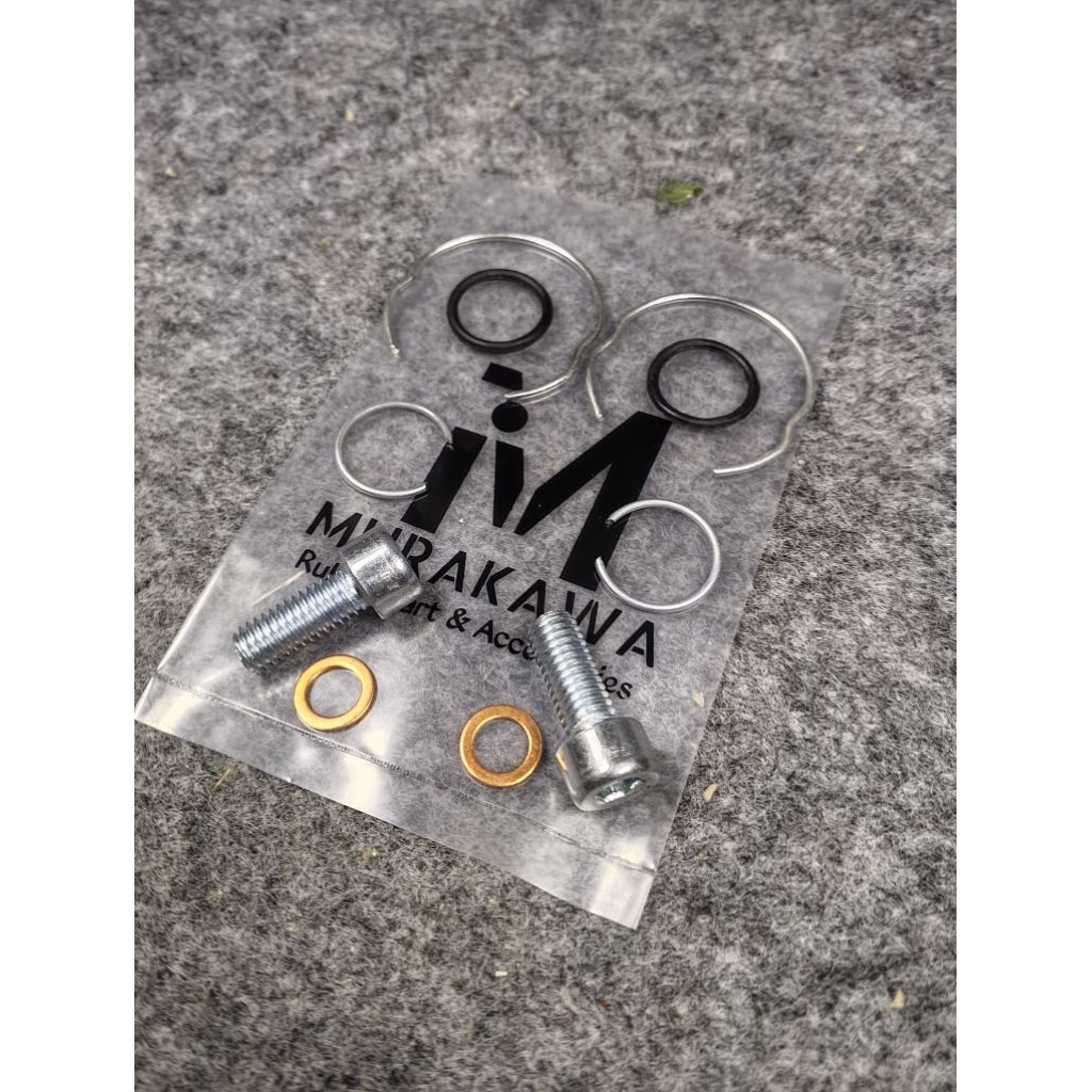 1set PRITILAN SULING SHOCK BAUD L SPI KAWAT RING CINCING SULING SHOCK DEPAN BEAT VARIO SUPRA GRAND K